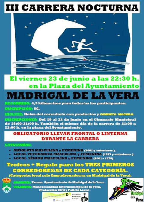 III Carrera Nocturna Madrigal de la Vera 2017